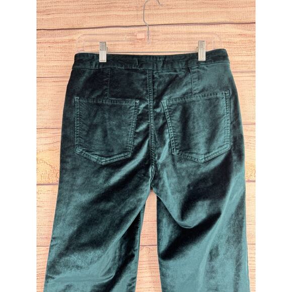 We‎ the Free People Velvet Tapered Leg Pants Women's Size 27 Green - Picture 4 of 10